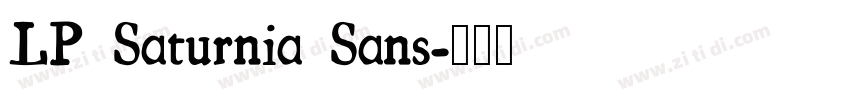 LP Saturnia Sans字体转换